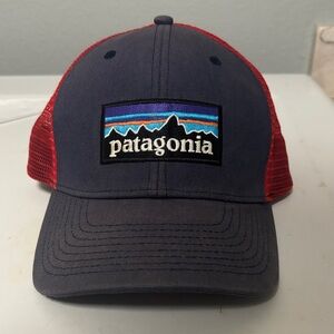 Patagonia Navy and Red Mesh Cap